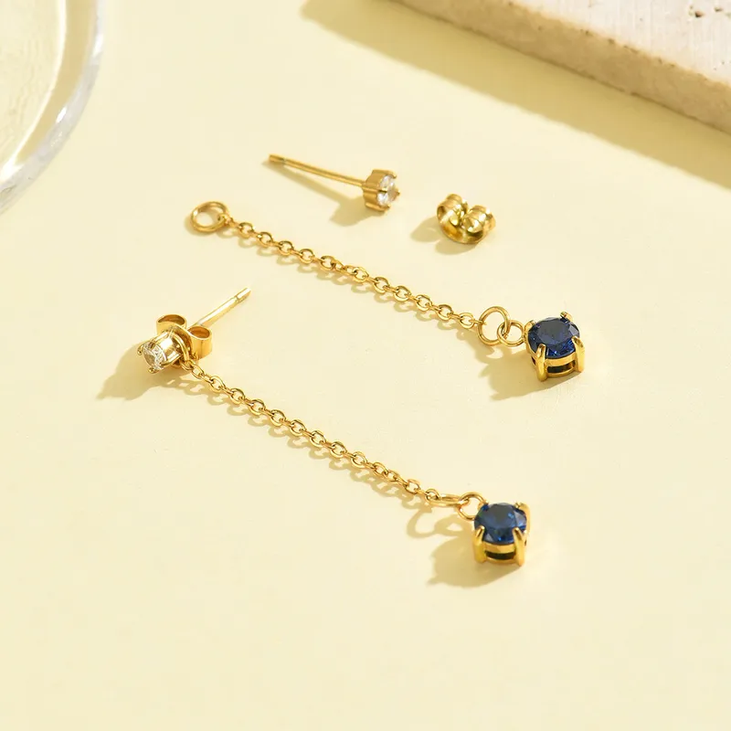 14K Gold Plated Stainless Steel Earrings