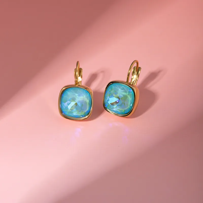 Blue Zirconia Earrings