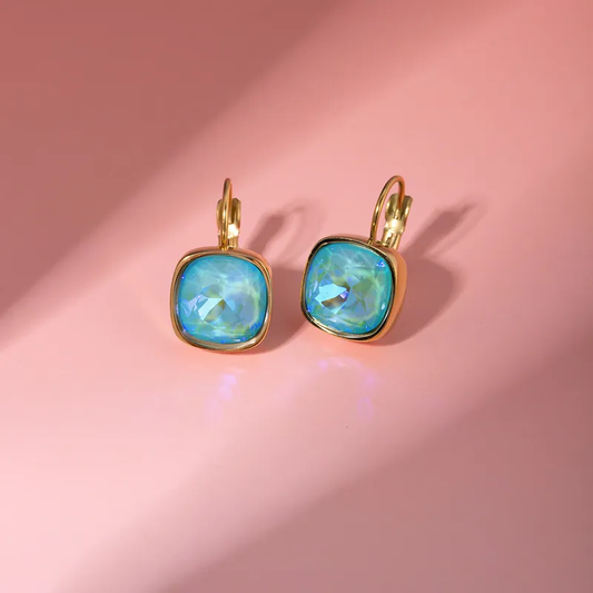 Blue Zirconia Earrings