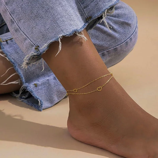 Hearts Double Anklet
