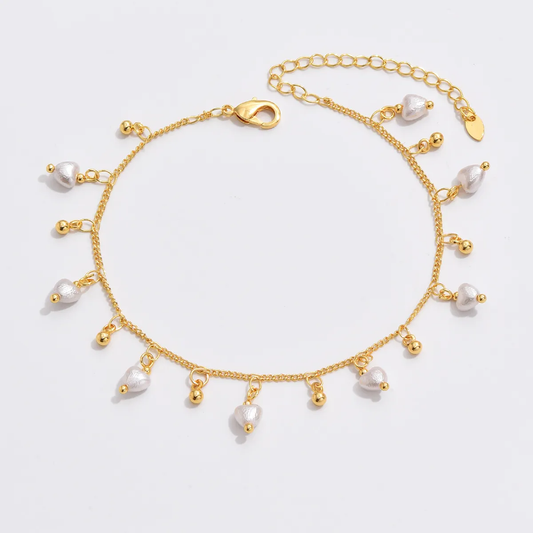 Pearl Gold Anklet