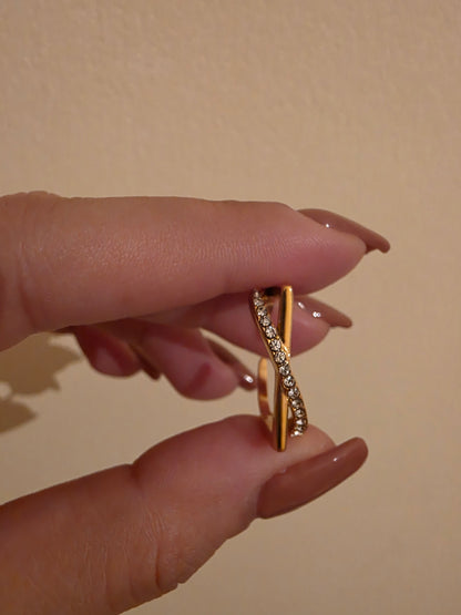 Pearl Zirconia Adjustable Rings