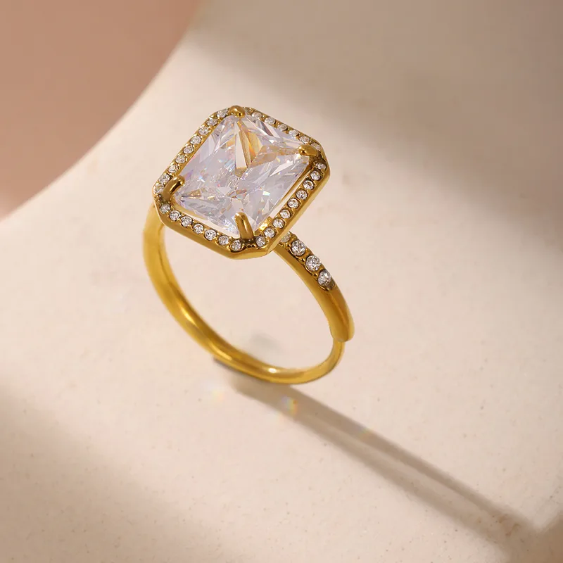 Stainless Steel Zirconia Ring