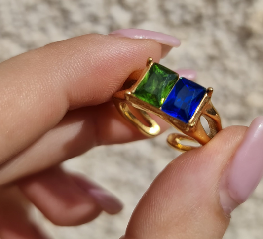 Green Blue Ring