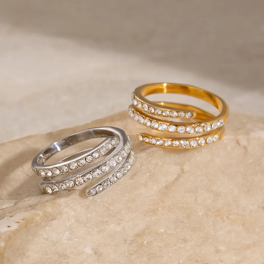 Stainless Steel Zirconia Ring